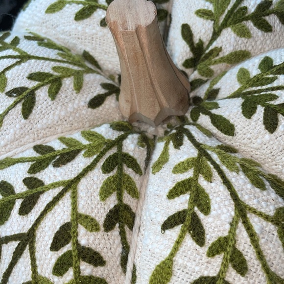 🍃Beautifully Crafted Decorative White and Green Pumpkin - Picture 12 of 13